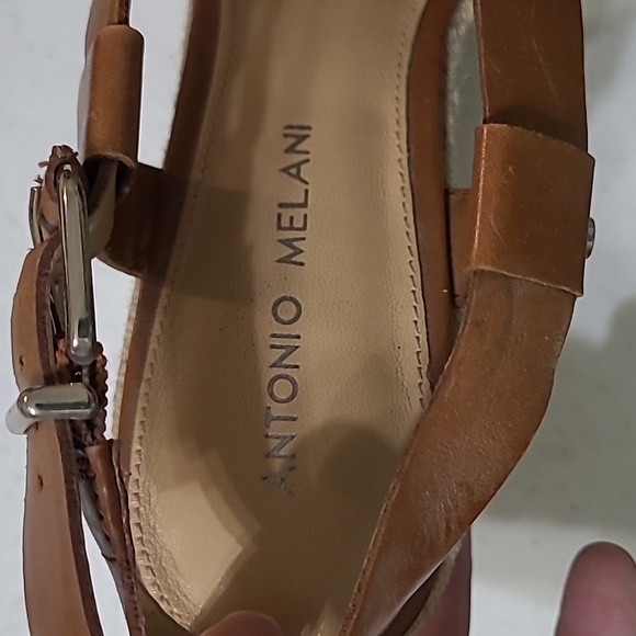Antonio Melani strappy platform wedge sandals size 8.5 - Picture 4 of 12